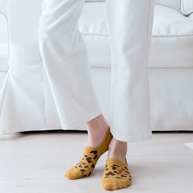 Leopard Print Casual Socks