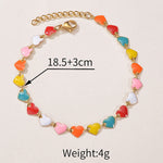 Bohemian Colourful Heart Bracelet