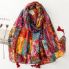 Vintage Ethnic Print Scarf