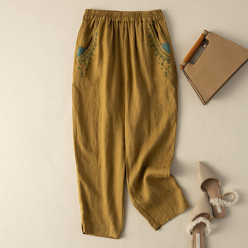 【Cotton and Linen】Vintage Casual Trousers