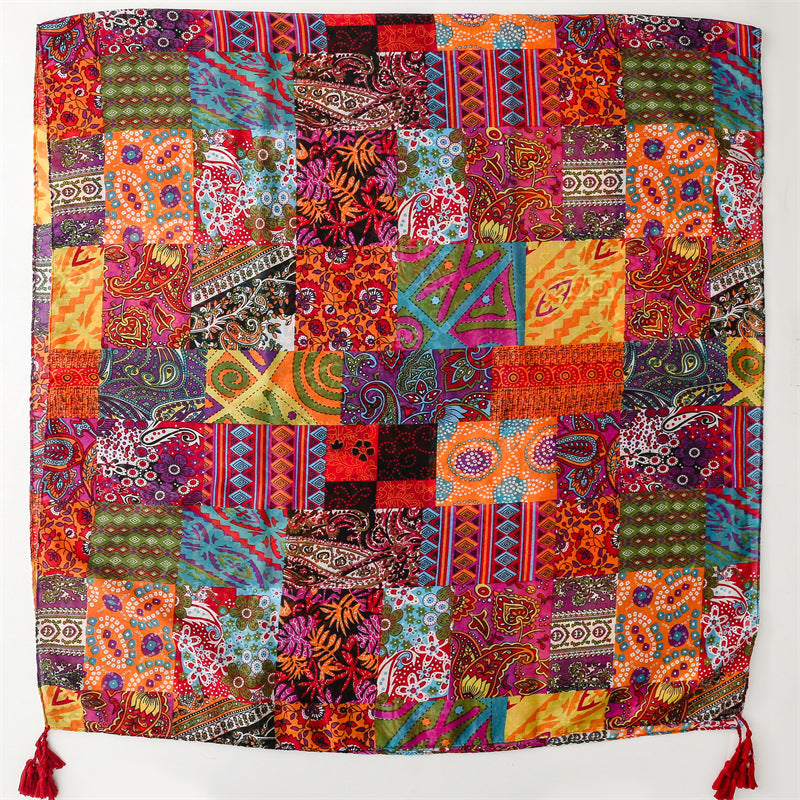 Vintage Ethnic Print Scarf