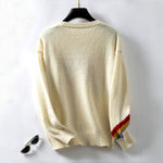 Casual Rainbow Knit Sweater