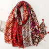 Vintage Floral Print Scarf