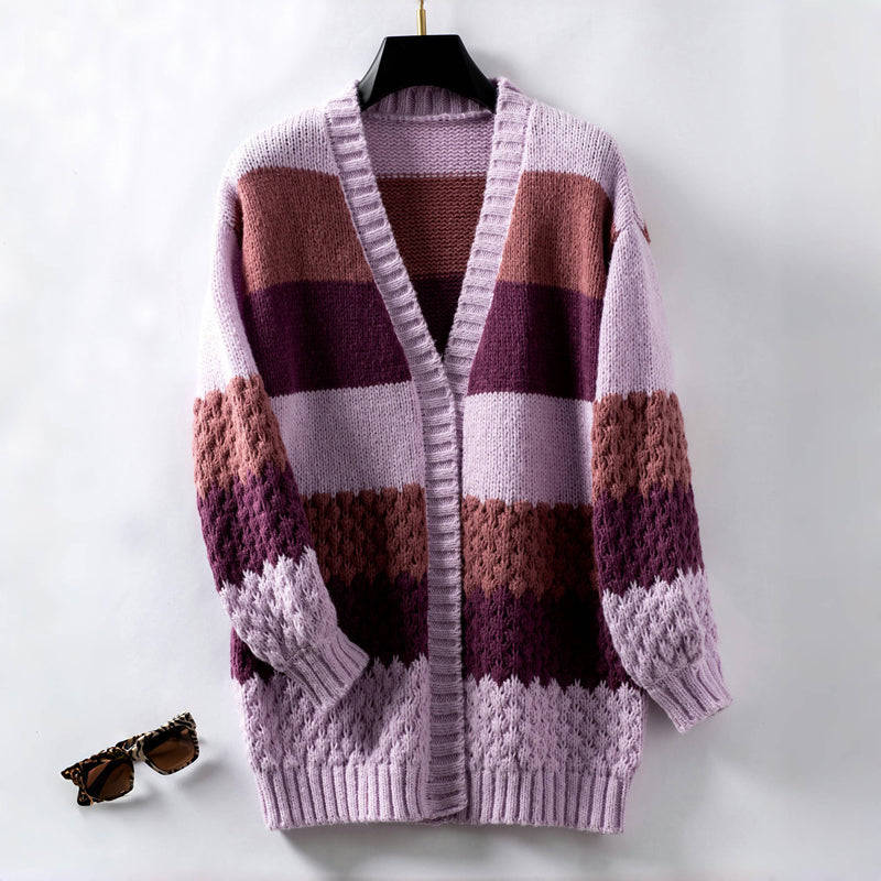 Casual Strikket Cardigan