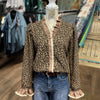 Vintage Leopard Print Blouse