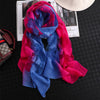 Colour Block Floral Scarf