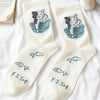 Cartoon Cat Socks