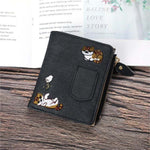Cat Embroidered Coin Purse