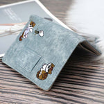 Cat Embroidered Coin Purse