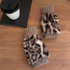 Warm Leopard Print Gloves