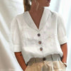Elegant Ensfarget Bluse