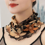 Vintage Halsduk Med Blommönster