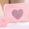 Heart Embroidered Coin Purse