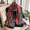Vintage Geometric Print Scarf