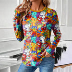 Colourful Cat Print T-Shirt