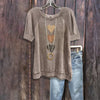 Vintage Heart Print T-Shirt