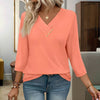 Casual Ensfarget Bluse