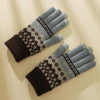 Vintage etniczne ciepłe rękawiczki