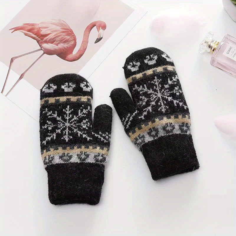 Snowflake Warm Gloves