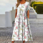 Casual Floral Print Dress