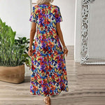 Colourful Floral Print Dress