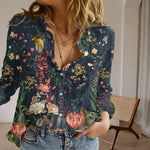Vintage kwiatowa bluzka