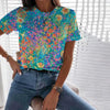 Färgglad Blommig T-Shirt