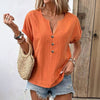 Casual Ensfarget Bluse