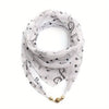 Vintage Musical Note Scarf