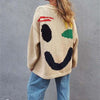 Smiley Casual Knit Sweater