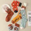 Casual Animal Print Socks