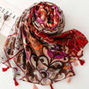 Vintage Floral Print Scarf