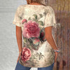 Vintage T-Shirt Med Blomsterprint