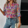 Colourful Abstract Print Blouse