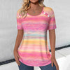 Colourful Gradient Casual T-Shirt