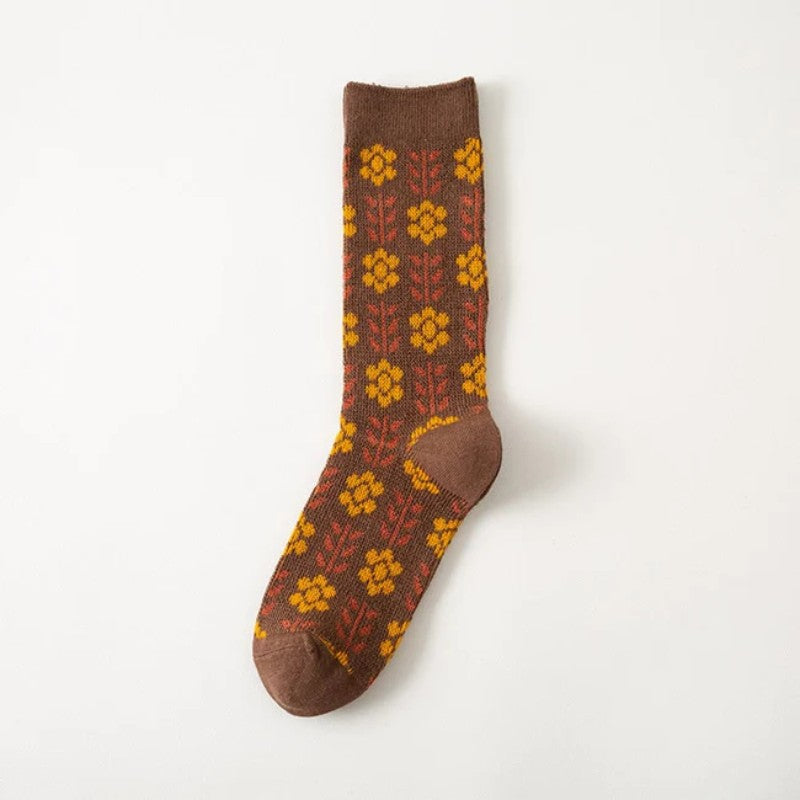 Vintage blomster sokker