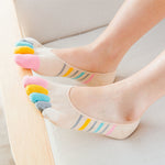 Colorful Striped 5 Finger Socks