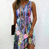 Vintage Floral Print Dress