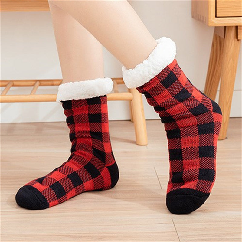 Vintage Plaid Warm Socks