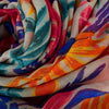 Colourful Leaf Print Scarf