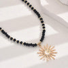 Bohemian Sun Pendant Necklace