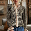 Vintage Leopard Print Blouse