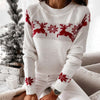 Swobodny świąteczny sweter z dzianiny