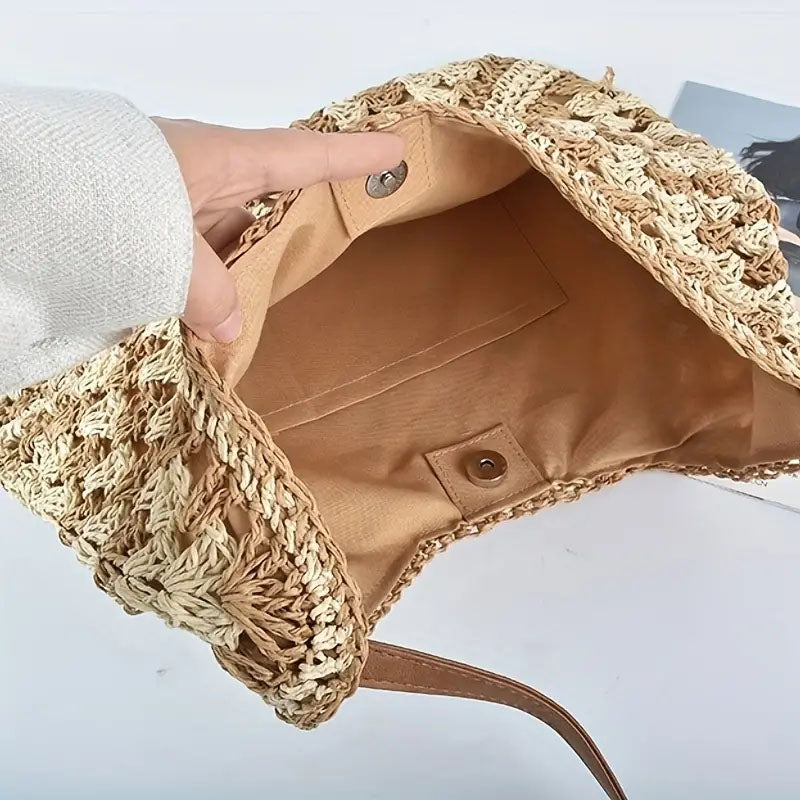 Beach Style Straw Bag