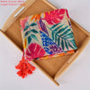 Colourful Leaf Print Scarf