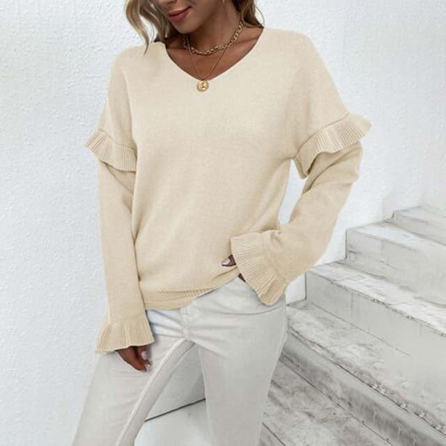 Casual Solid Colour Sweater