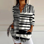 Casual Striped Blouse