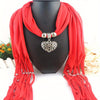 Heart Pendant Vintage Scarf