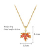Maple Leaf Pendant Necklace