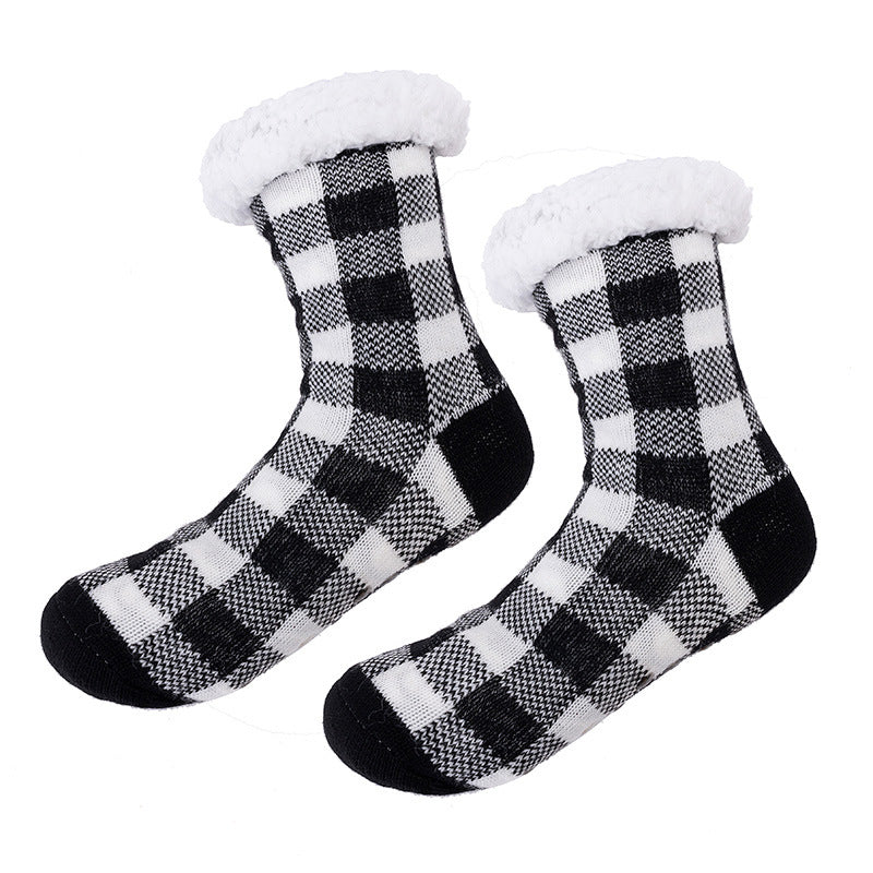 Vintage Plaid Warm Socks